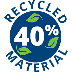 40% Recycled Material